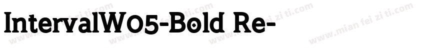 IntervalW05-Bold Re字体转换